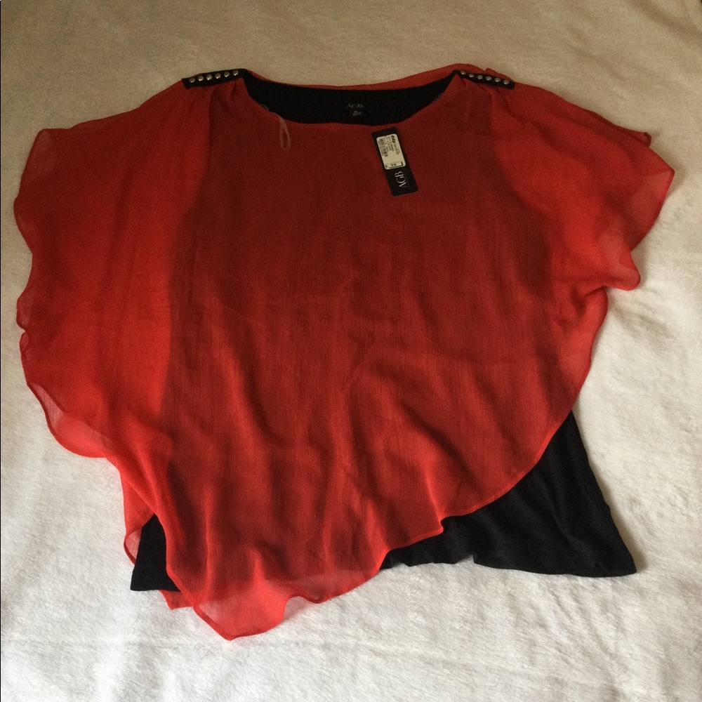 AGB Red Top attached to black tank top Size:XL - Picture 1 of 8